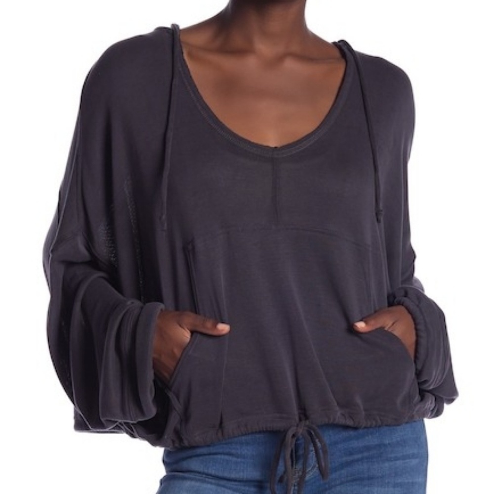 Free People
V-Neck Yella Knit Hoodie